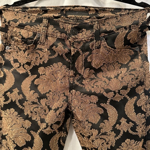 Brocade gold and black “jeans”. - Picture 4 of 9